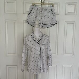 Sunday Sunday Banana Republic XO Pajama Short Set pockets